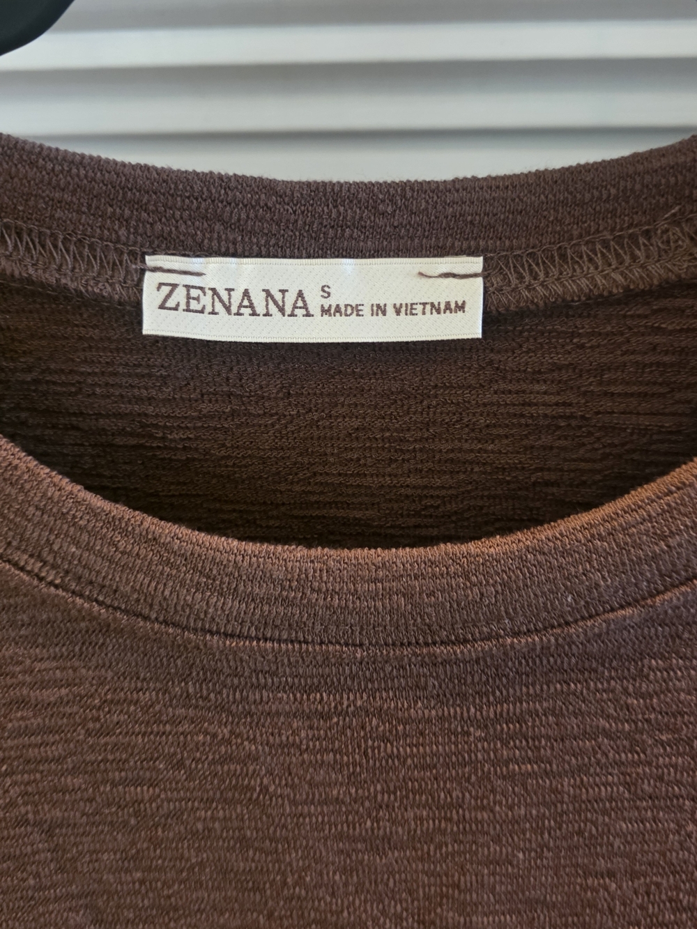 Zenana Outfitters Chocolate Brown Two-Piece Wide-Leg Slub Set - Picture 4 of 4